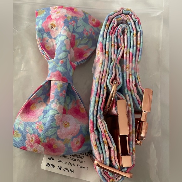 Dog Collar with Bow Crown Large - Picture 4 of 6